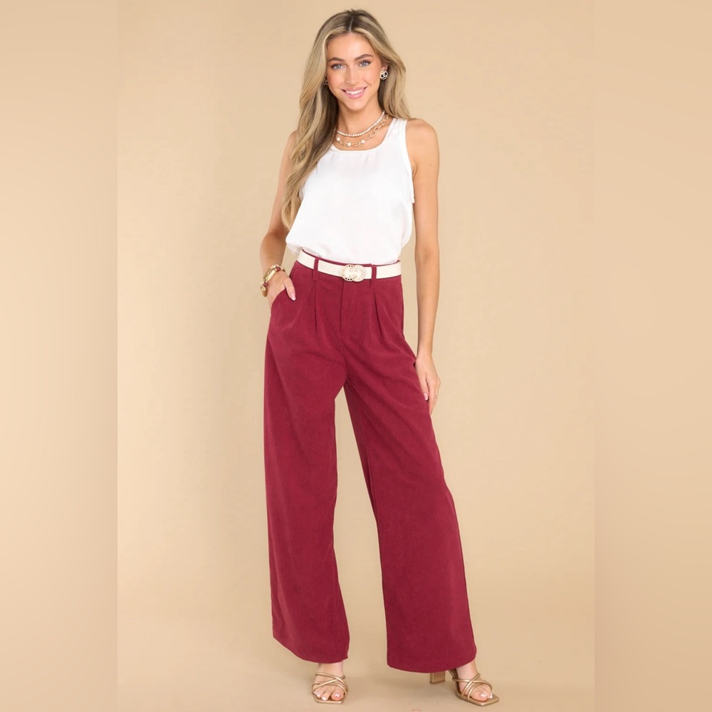Beyond Bold Cranberry Pants